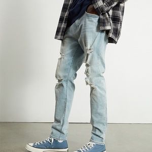 PacSun Medium Ripped Slim Taper Jeans